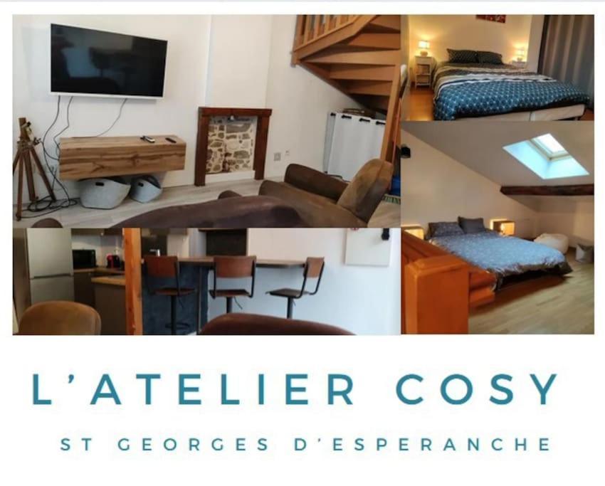 L'Atelier Cosy - Maison De Village Atypique Saint-Georges-d'Esperanche Eksteriør billede